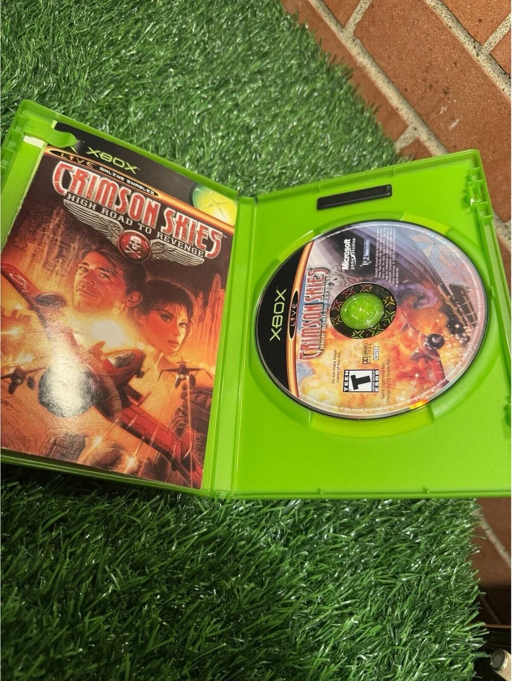 Crimson Skies: High Road to Revenge Xbox Disc, Case & Manual